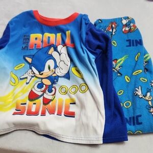 Sonic Pajama Set Sz 8
